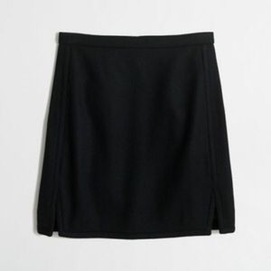 J. Crew Double Notch Wool Mini Skirt